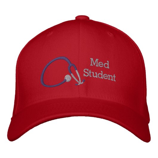 Stethoscoop Med Student Embreided Pet (Voorkant)