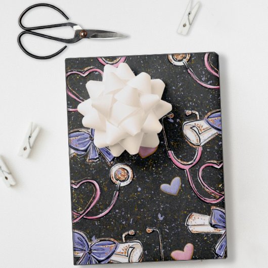 Stethoscoop medisch Afstuderen Inpakpapier Vel