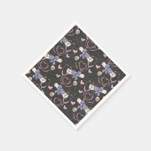 Stethoscoop medisch Afstuderen Servet (Hoek)