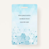 Stethoscoop medisch-verticale foto-ID Badge (Achterkant)