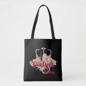 Stethoscoop met Bloemen Dialyse Geregistreerde ver Tote Bag (Voorkant)