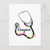 Stethoscoop met kerstlampjes Merry Xmas verpleegst Briefkaart (Voorkant)