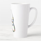 Stethoscoop Met Kerstverlichting Prettig Kerstfees Latte Mok (Rechts)