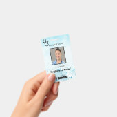 Stethoscoop Molecuul Medisch Verticaal Pasfoto Badge (Handheld)