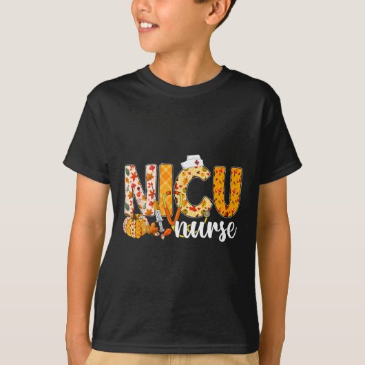 Stethoscoop Nicu Nurse Herfst Yall Autumn Leaves T T-shirt (Voorkant)