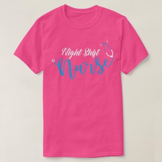Stethoscoop Night Shift Nurse1011 T-shirt (Design voorkant)