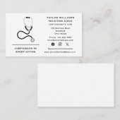 Stethoscoop Nurse Practitioner Cardioloog Doctor Visitekaartje (Voorkant / Achterkant)