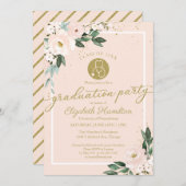 Stethoscoop Nursing School Afstudeerder Party Roze Kaart (Voorkant / Achterkant)