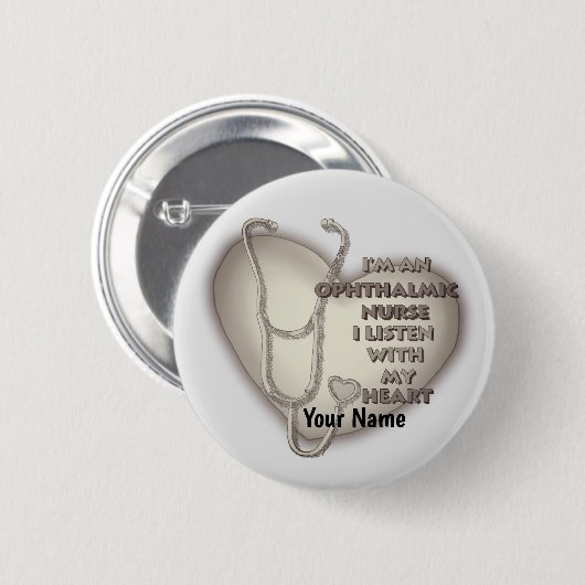 Stethoscoop Oftalmische zurenpen Ronde Button 5,7 Cm (Voorkant /achterkant)