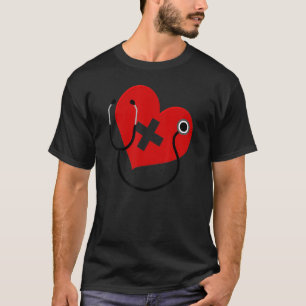 Stethoscoop Patriottische verpleging Geneesmiddel T-shirt