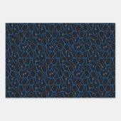 Stethoscoop patroon medische verpleegkundige donke inpakpapier vel (Voorkant)