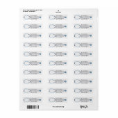 Stethoscoop retouradreslabel etiket (Full Sheet)