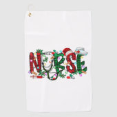Stethoscoop RN LPN Scrub Nurs Golfhanddoek (Voorkant)