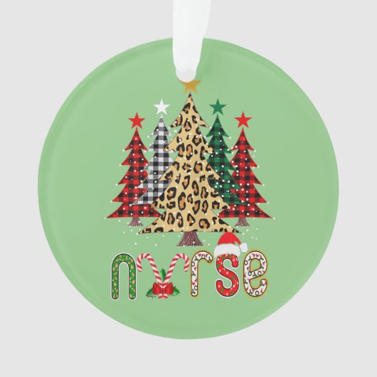 Stethoscoop RN LPN Scrub Nurs Ornament (voorkant)