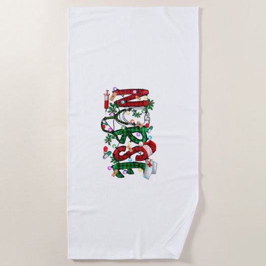 Stethoscoop RN LPN Scrub Nurs Strandlaken (Voorkant)