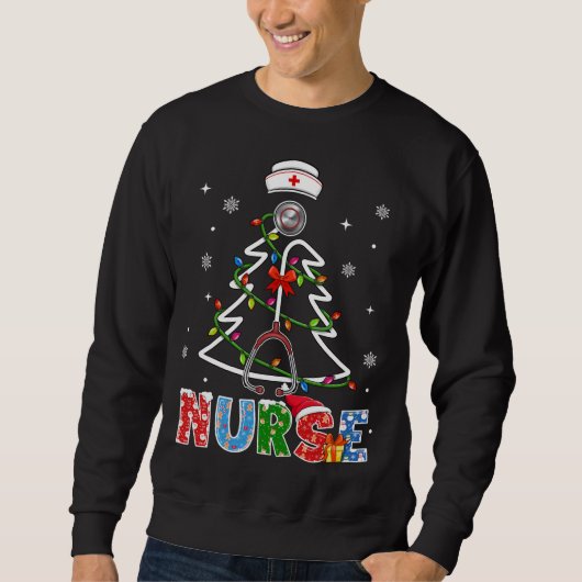 Stethoscoop RN LPN Scrub Nurs Trui (Voorkant)