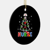 Stethoscoop RNLPN scrub Keramisch Ornament (Rechts)