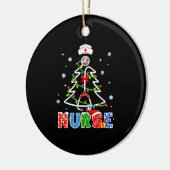 Stethoscoop RNLPN scrub Keramisch Ornament (Links)