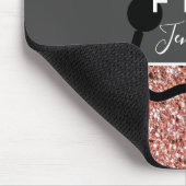 Stethoscoop Roos Gold Glitter Muismat (Hoek)