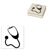 Stethoscoop Rubberstempel (Gestempeld)