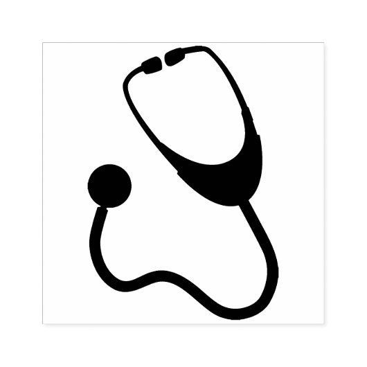 Stethoscoop Rubberstempel (Afrduk)