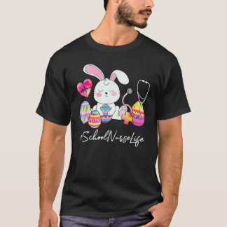 Stethoscoop Schattig Konijn Schoolverpleegster Lev T-shirt