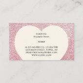 Stethoscoop Sparkling Heart Doctor Ouderenzorg Visitekaartje (Achterkant)