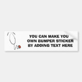 Stethoscoop T-shirts en cadeautjes Bumpersticker (Voorkant)