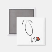 Stethoscoop T-shirts en cadeautjes Magneet (Voorkant / Achterkant)