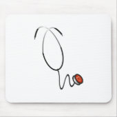 Stethoscoop T-shirts en cadeautjes Muismat (Voorkant)