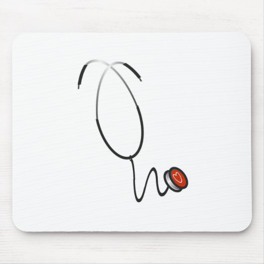 Stethoscoop T-shirts en cadeautjes Muismat (Voorkant)