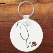 Stethoscoop T-shirts en cadeautjes Sleutelhanger (Voorkant)