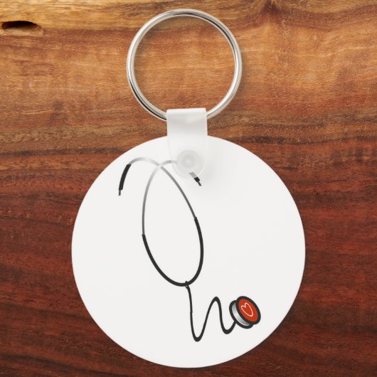 Stethoscoop T-shirts en cadeautjes Sleutelhanger (Voorkant)