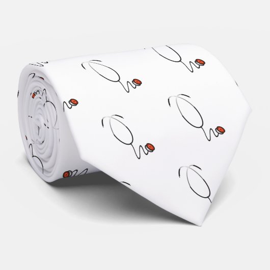 Stethoscoop T-shirts en cadeautjes Stropdas (Opgerold)