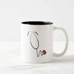 Stethoscoop T-shirts en cadeautjes Tweekleurige Koffiemok