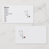 Stethoscoop T-shirts en cadeautjes Visitekaartje (Voorkant / Achterkant)