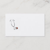 Stethoscoop T-shirts en cadeautjes Visitekaartje (Achterkant)