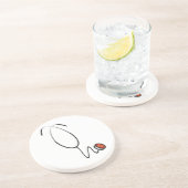 Stethoscoop T-shirts en cadeautjes Zandsteen Onderzetter (Zijkant)