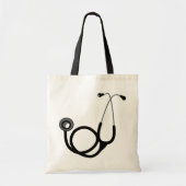 Stethoscoop Tote Bag (Voorkant)