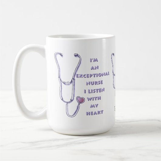 Stethoscoop uitzonderlijke verpleegkundige koffiemok (Links)