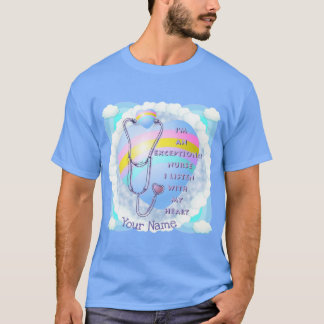 Stethoscoop uitzonderlijke verpleegkundige t-shirt