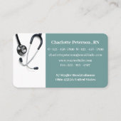 Stethoscoop verpleegkundige visitekaartje (Voorkant)