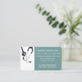 Stethoscoop verpleegkundige visitekaartje (Staand voorkant)