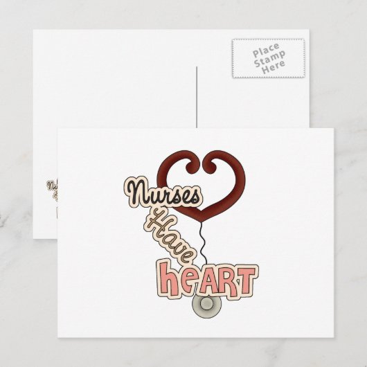 Stethoscoop verpleegsters hebben T-shirts en GIfts Briefkaart (Voorkant / Achterkant)