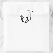 Stethoscoop Vierkante Sticker (Tas)