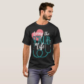 Stethoscoop voor doktersassistenten t-shirt (Voorkant volledig)