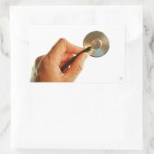 stethoscoop ziekenhuis ziek beter beterschap ziekt rechthoekige sticker (Tas)