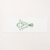 Stethoscoopboom (groen) yogamat (Voorkant (horizontaal))