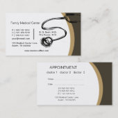 Stethoscoopdoctoren tekenen - Medisch Afsprakenkaartje (Voorkant / Achterkant)