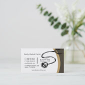 Stethoscoopdoctoren tekenen - Medisch Afsprakenkaartje (Staand voorkant)